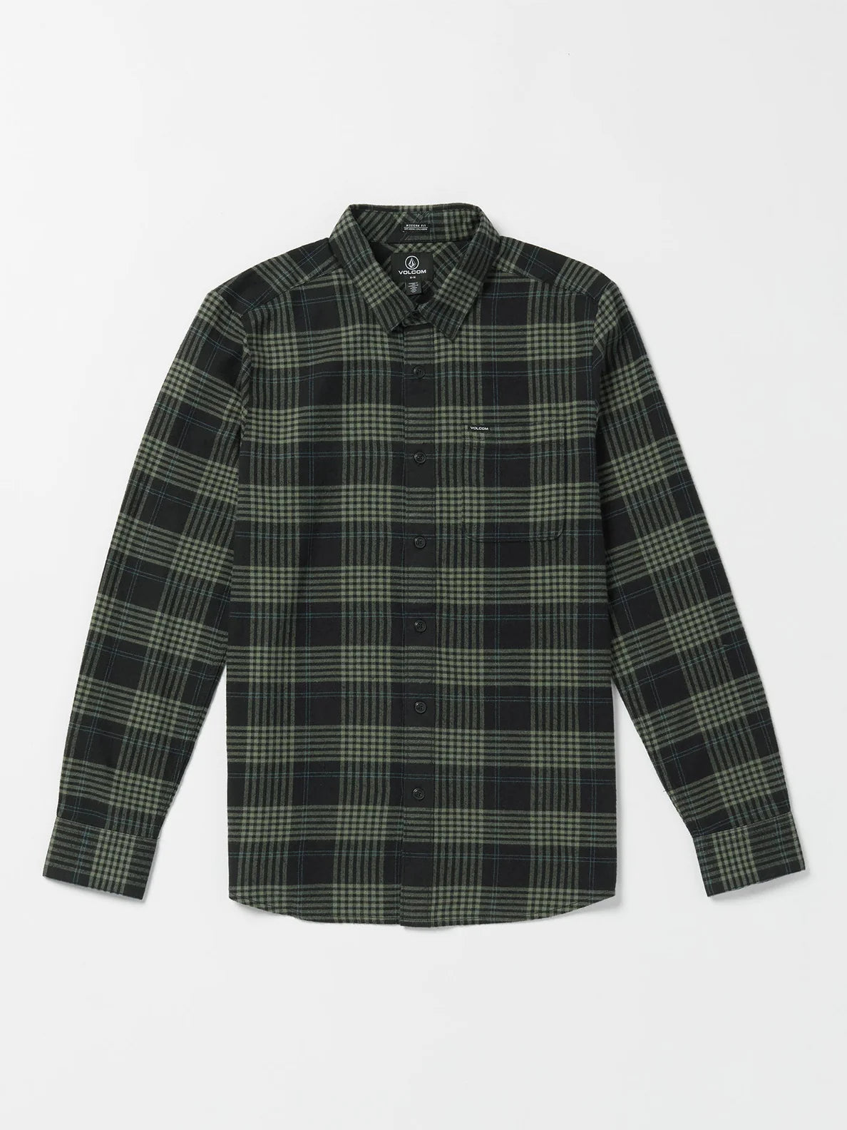 Camisa Volcom Caden Plaid - Black | Camisas de hombre | Camisas manga corta | Volcom Shop | surfdevils.com