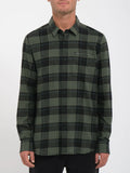 Camisa Volcom Caden Plaid - Black