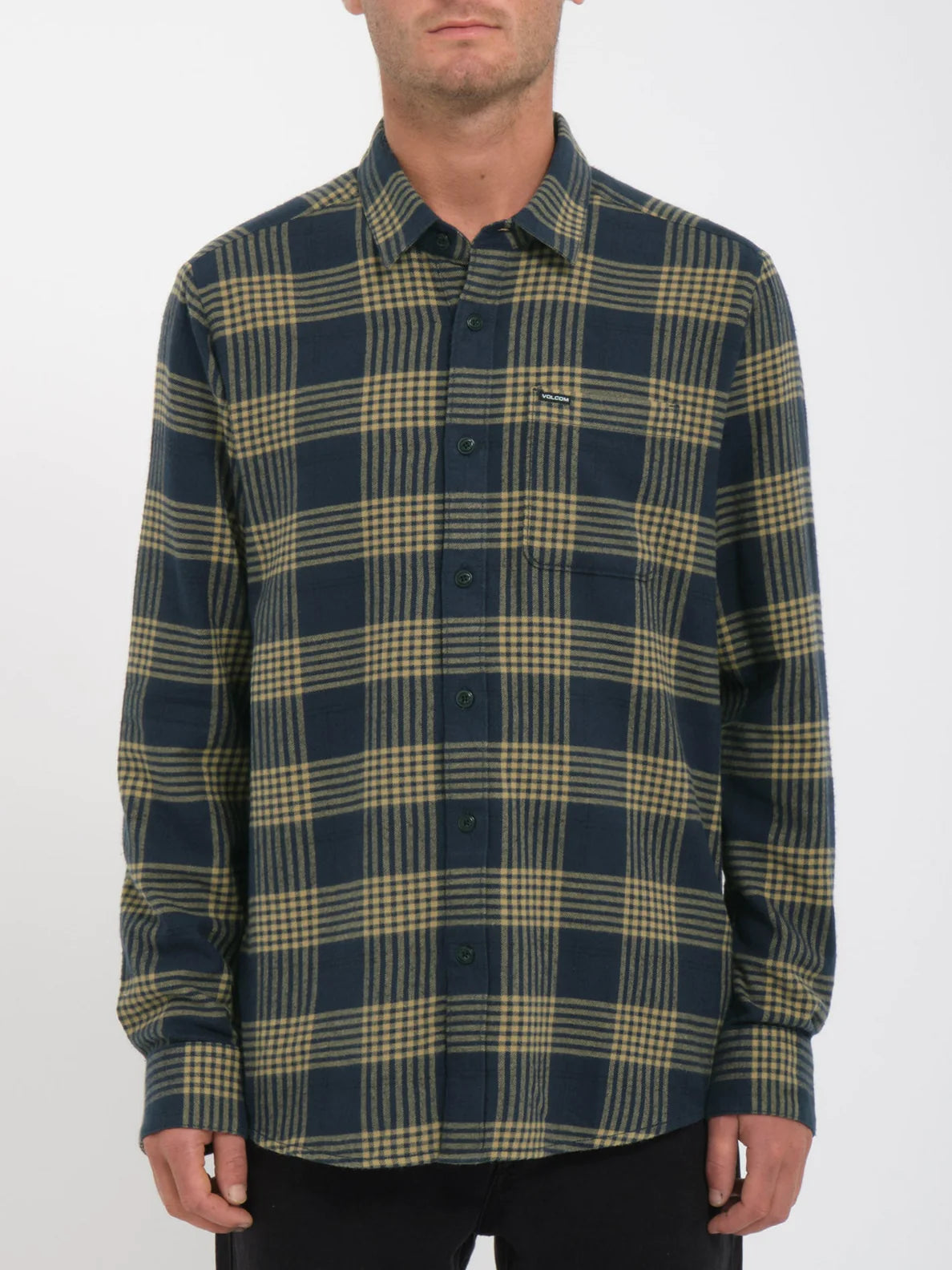Volcom Caden Plaid Shirt - Navy