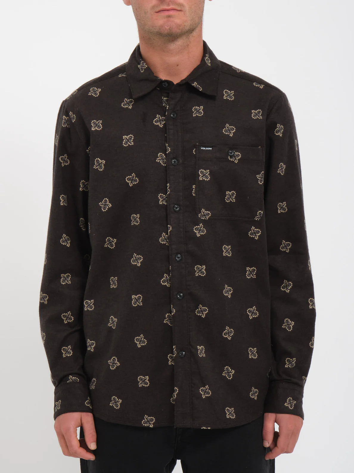 Volcom Casbah Long Sleeve Shirt - Stealth