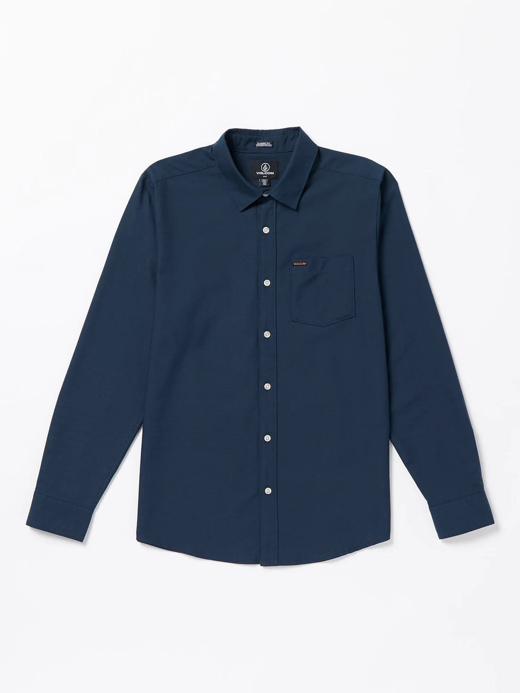 Volcom Veeco Oxford Langarmhemd – Marineblau