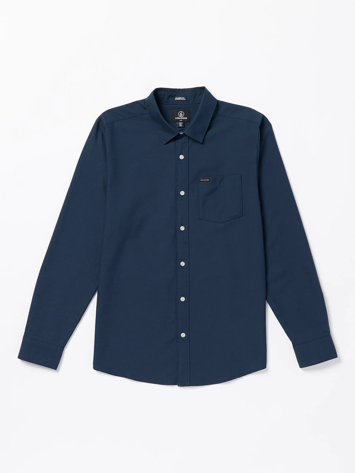 Volcom Veeco Oxford Long Sleeve Shirt - Navy