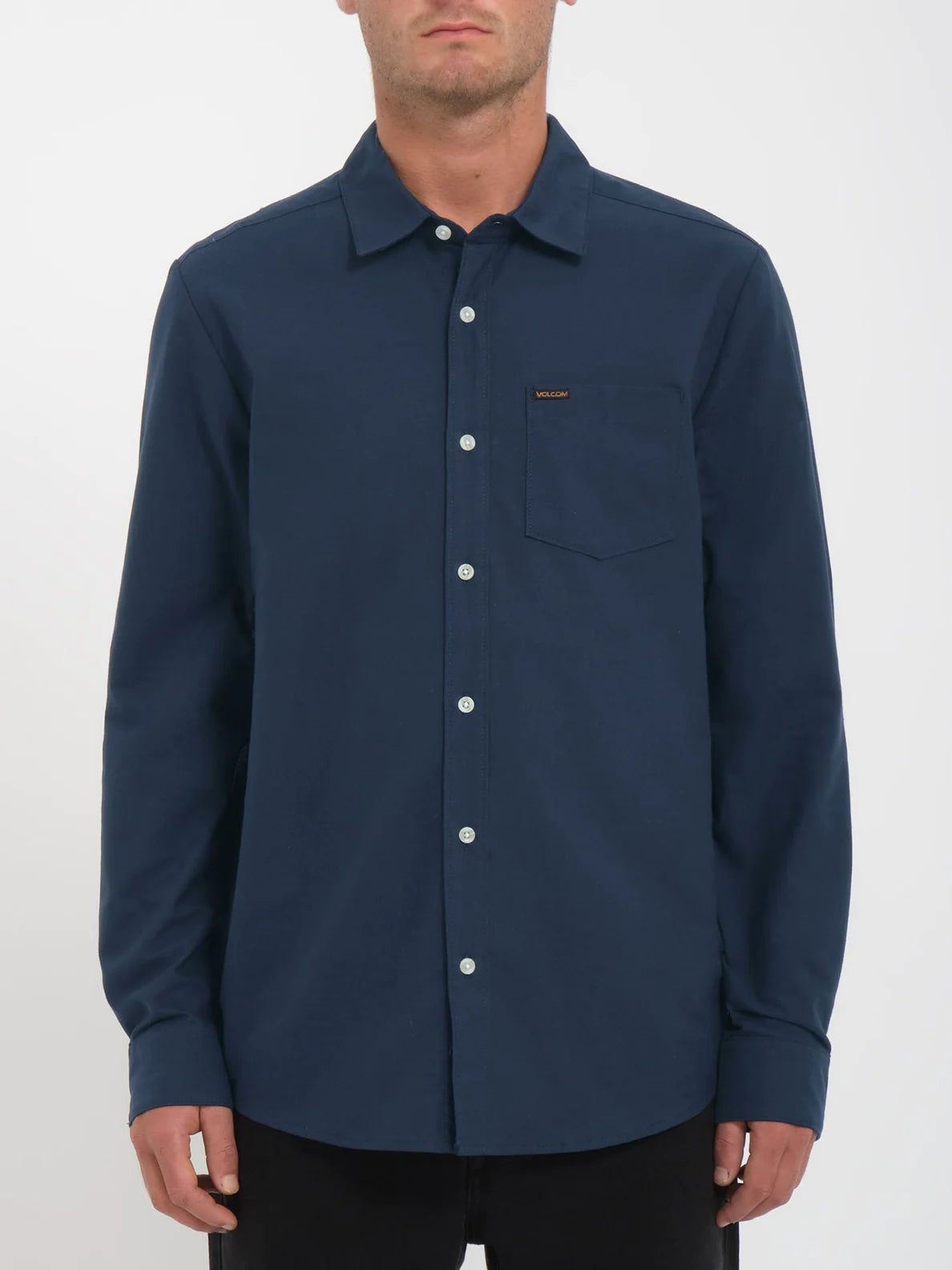 Volcom Veeco Oxford Langarmhemd – Marineblau
