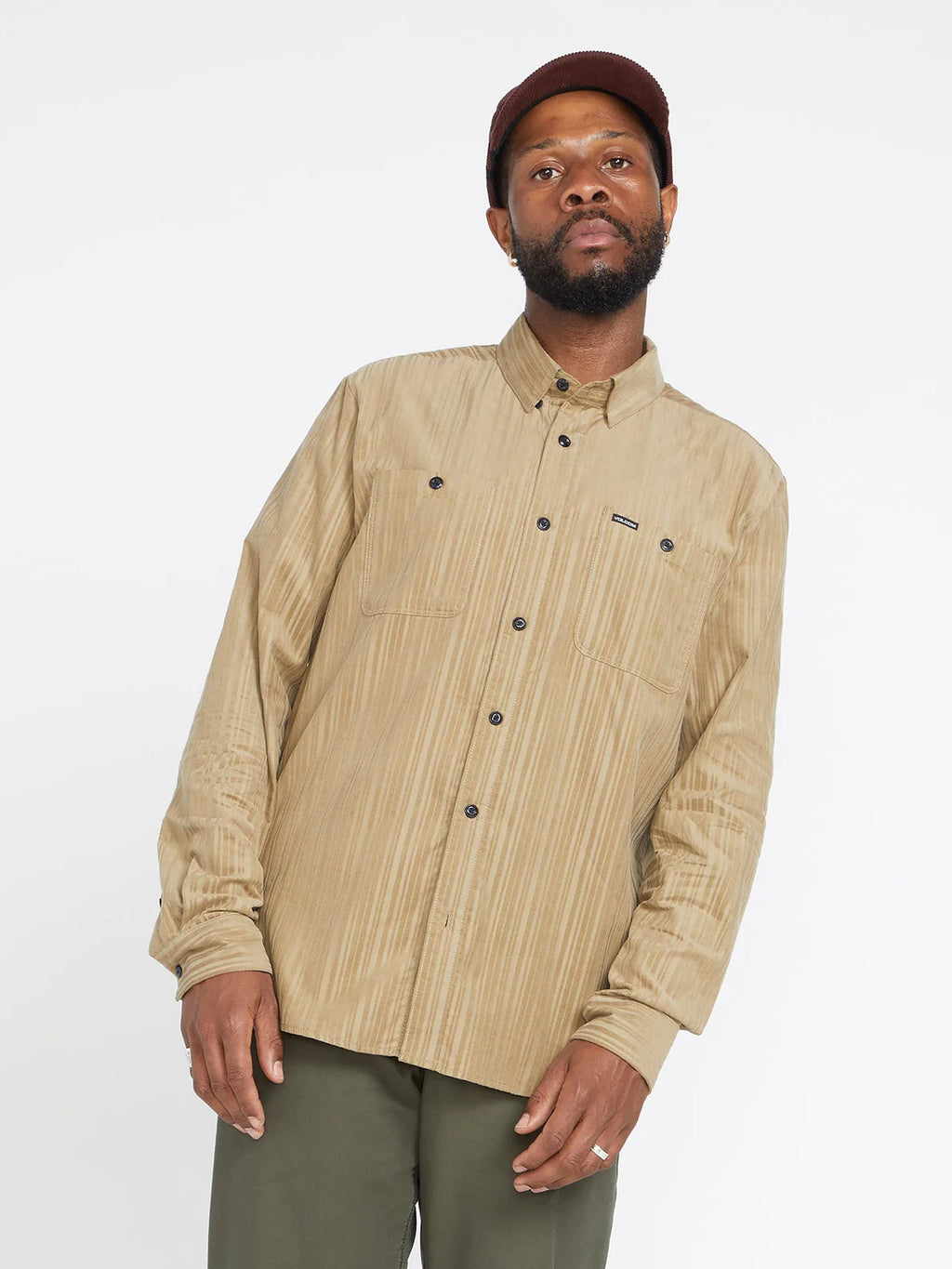 Volcom V Ent Fat Tony Cordhemd – Khaki