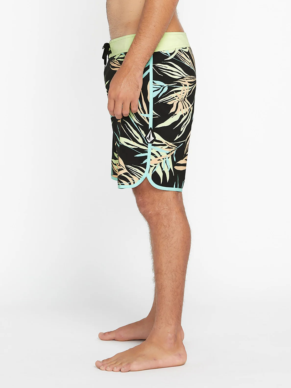 Maillot de bain Volcom Bleeding Leaf Mod 18" - Noir
