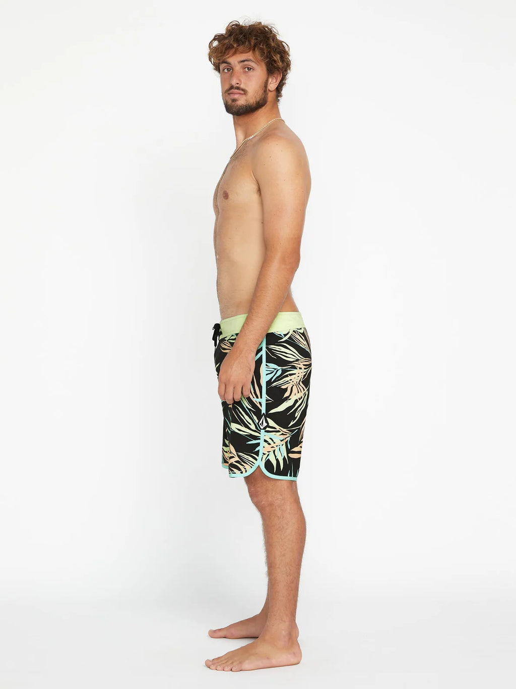 Volcom Bleeding Leaf Mod 18" Maiô - Preto