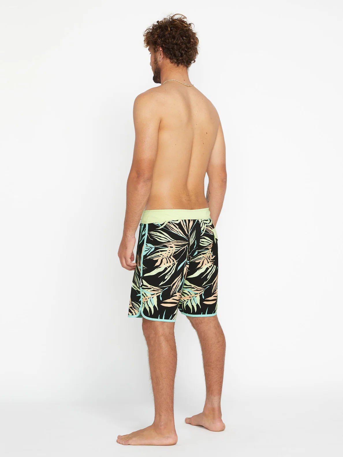 Maillot de bain Volcom Bleeding Leaf Mod 18" - Noir