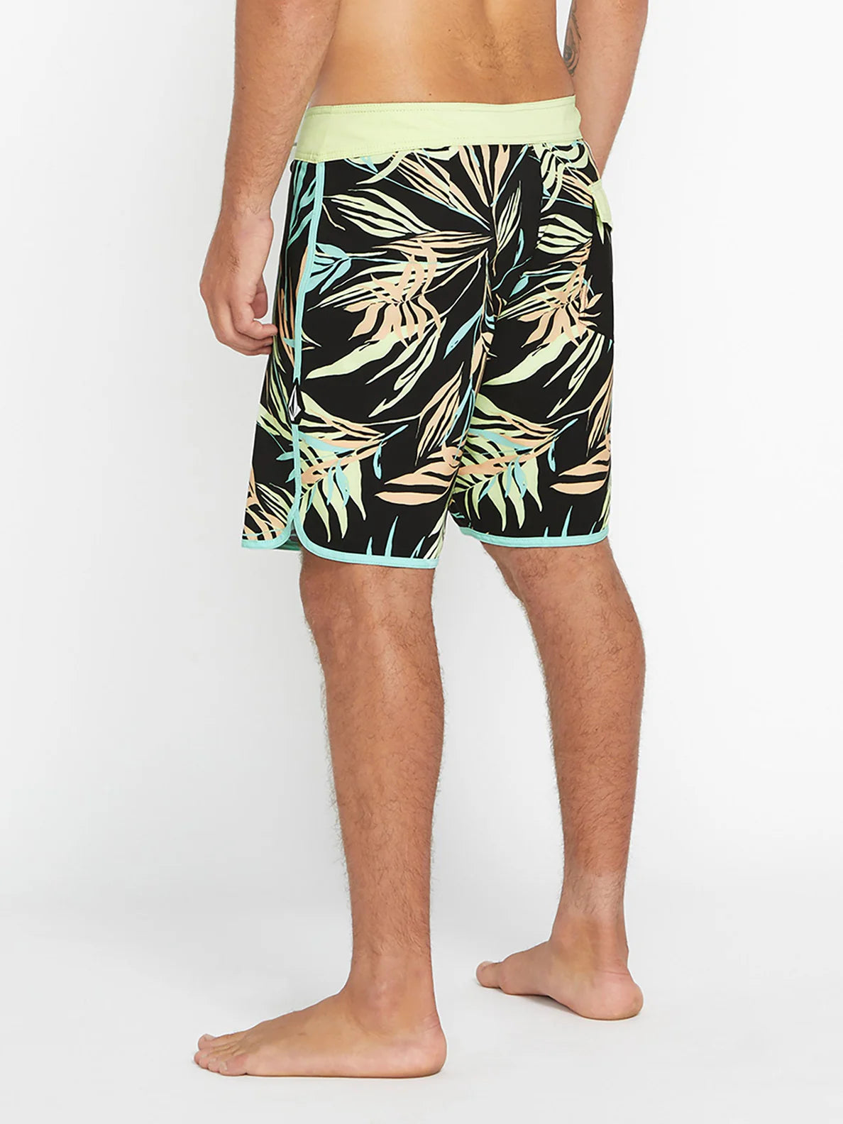 Maillot de bain Volcom Bleeding Leaf Mod 18" - Noir