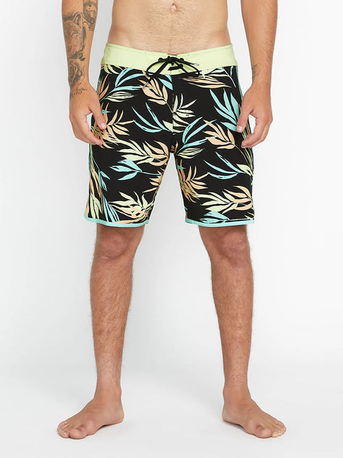 Volcom Bleeding Leaf Mod 18" Maiô - Preto