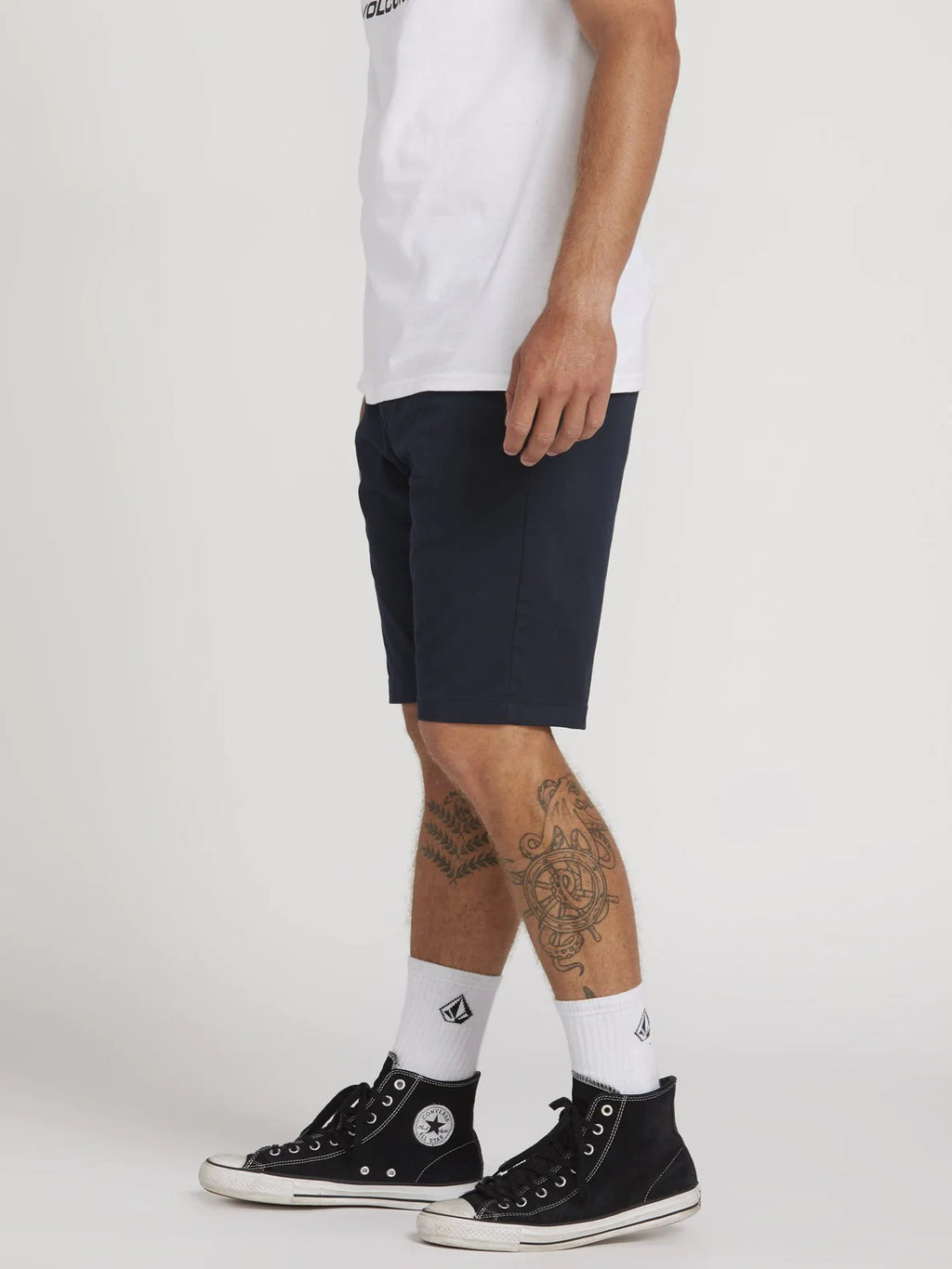 Pantaloncini elasticizzati moderni Volcom Frickin blu scuro