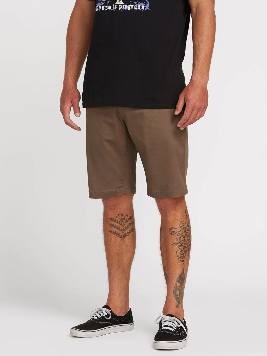 Volcom Frickin Modern Stretch Shorts 21" Mushroom