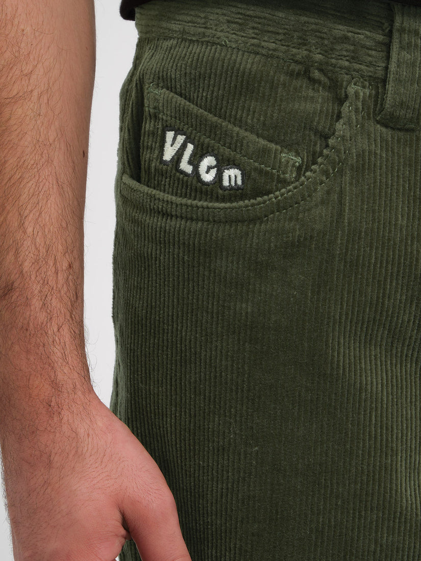 Calças cônicas relaxadas Modown da Volcom - Squadron Green