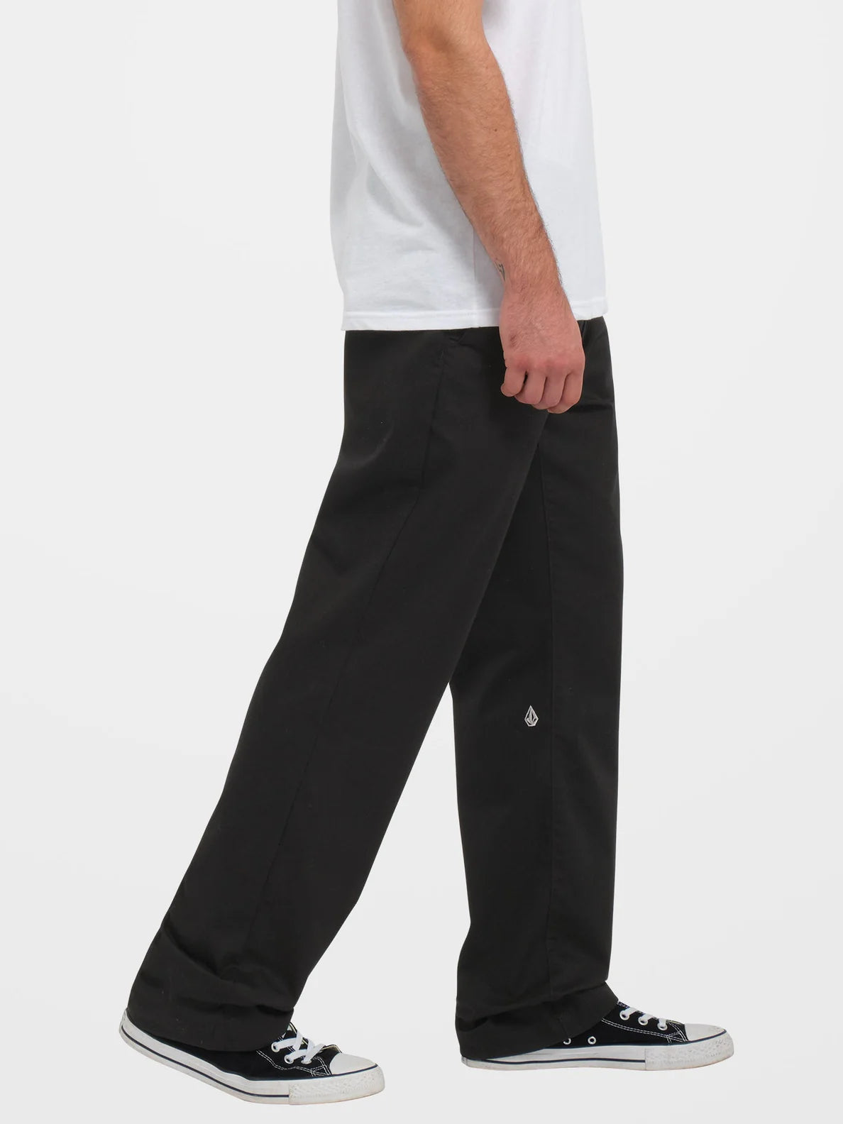 Calça Chino Volcom Frickin Regular Stretch - Preto