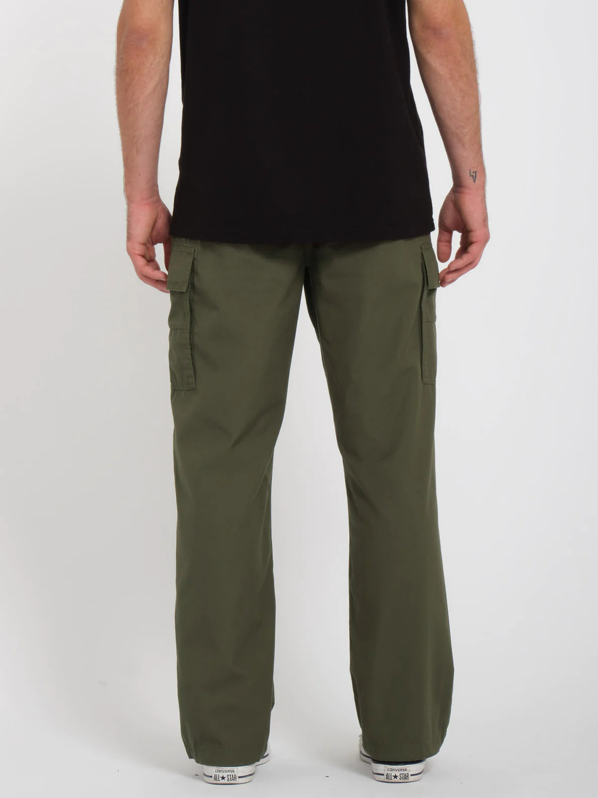 Pantaloni cargo affusolati larghi Volcom Squads Cargo - Verde Squadron