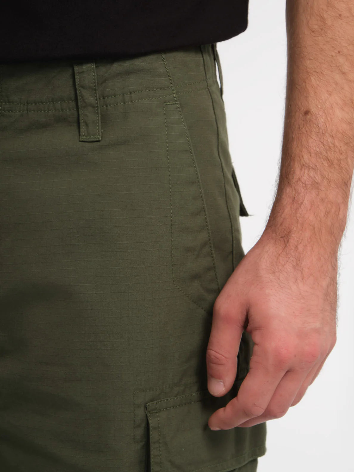 Pantalon cargo ample fuselé Volcom Squads Cargo - Squadron Green