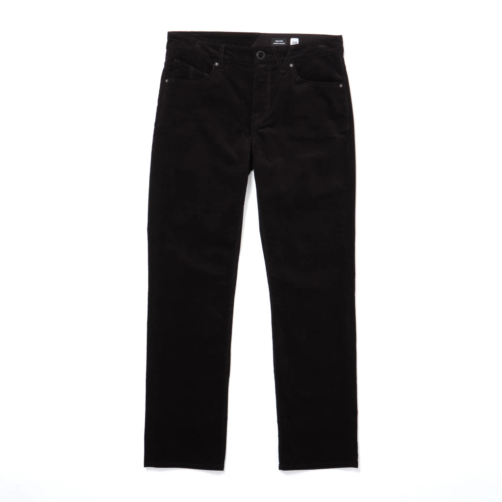 Pantaloni in velluto a coste Volcom Solver con 5 tasche - Neri