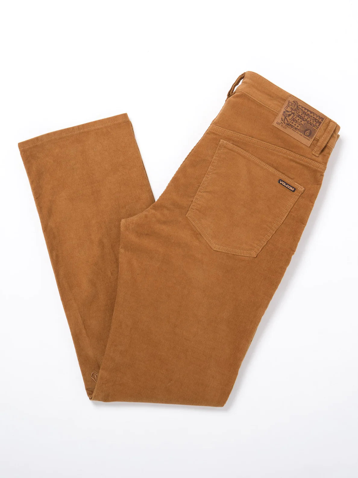 Pantaloni in velluto a coste Volcom Solver 5 Pocket Corduroy - Tabacco