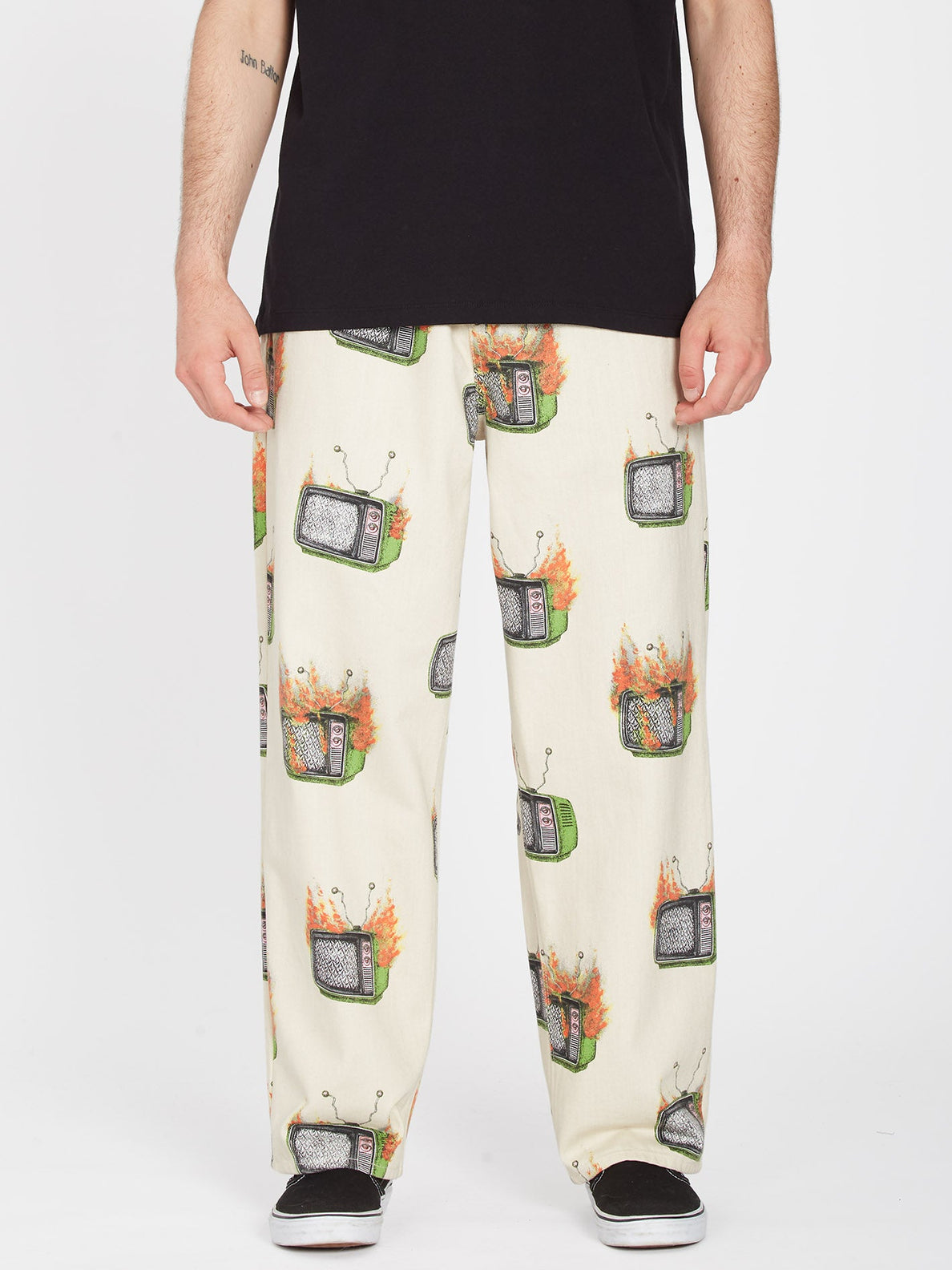 Pantalon taille élastique Volcom Justin Hager - Whitecap Grey