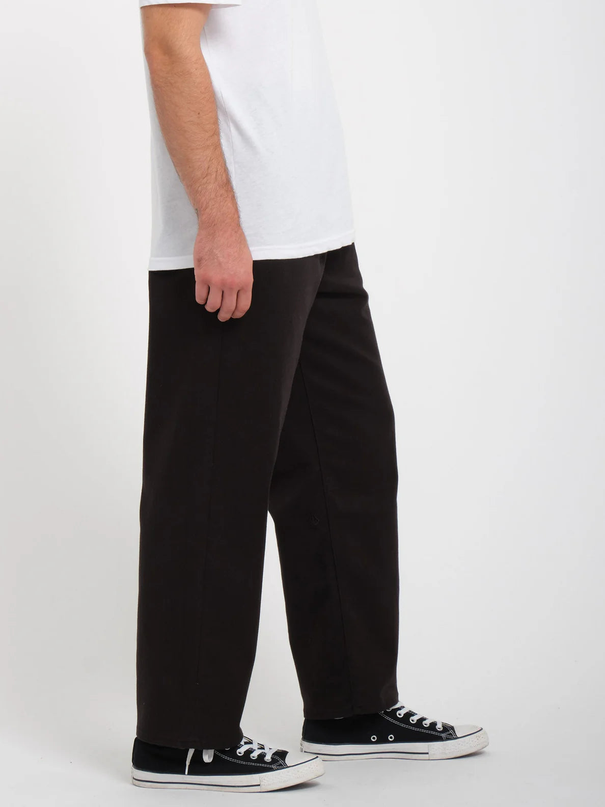 Calça casual com espaçamento externo Volcom - Preto