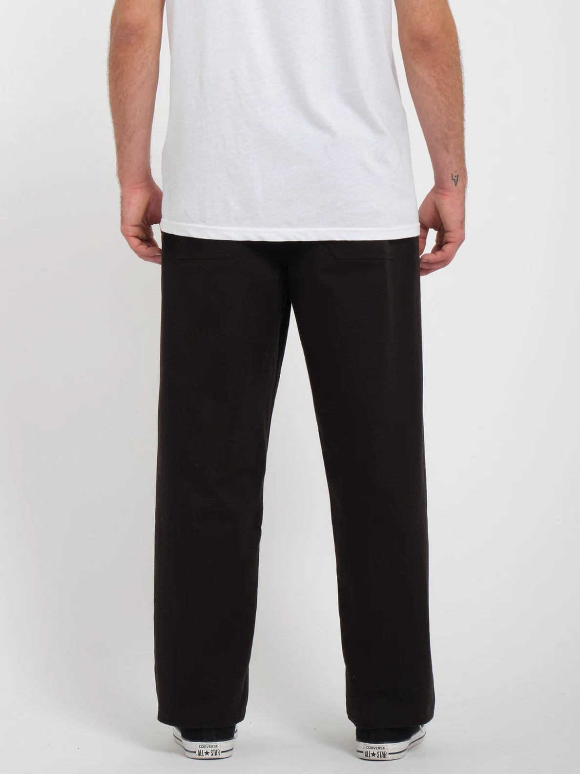 Calça casual com espaçamento externo Volcom - Preto | Pantalones con goma de Hombre | Todos los pantalones de hombre | Volcom Shop | surfdevils.com