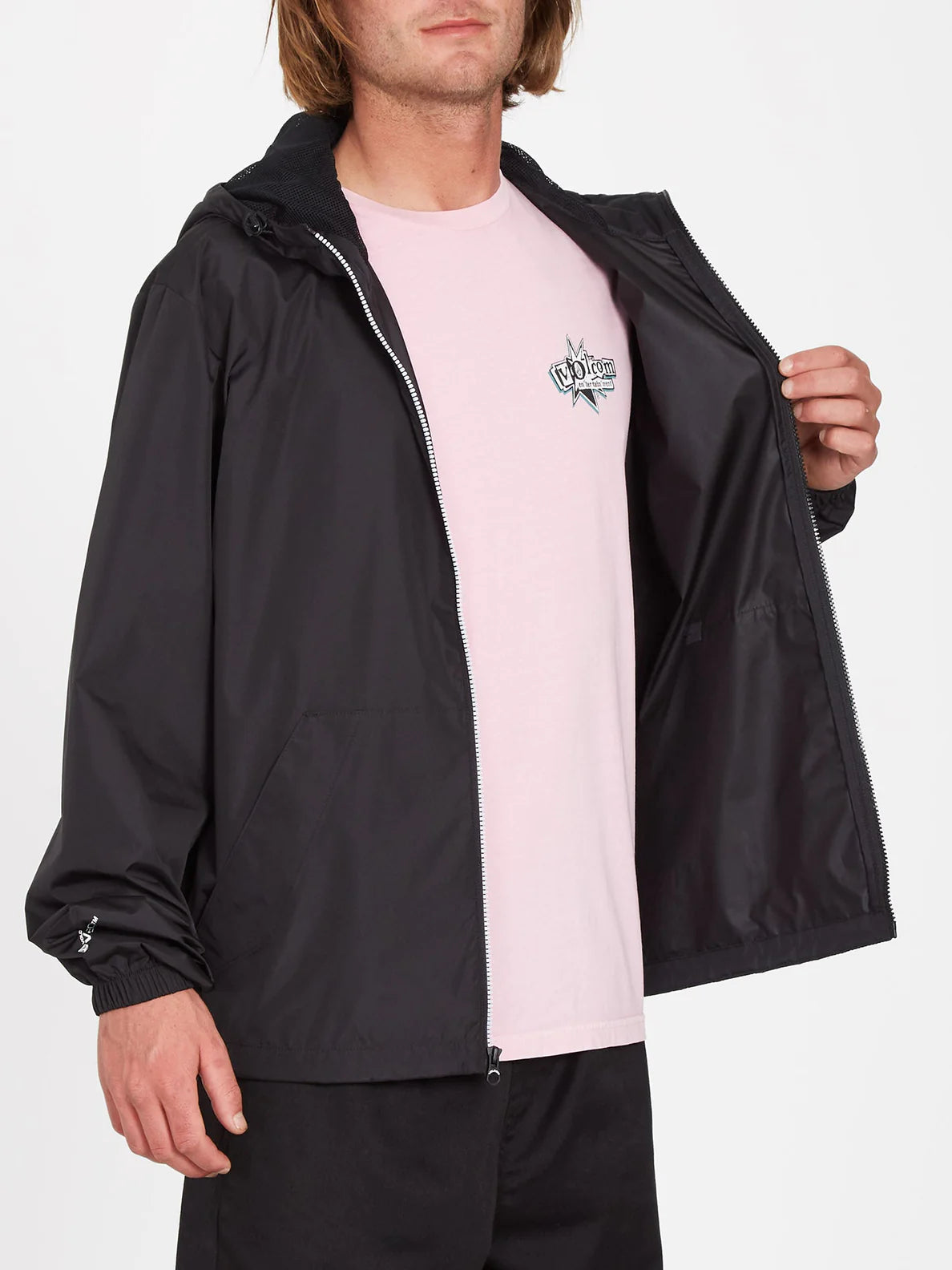 Volcom Phase 91 Windbreaker Jacket - Black