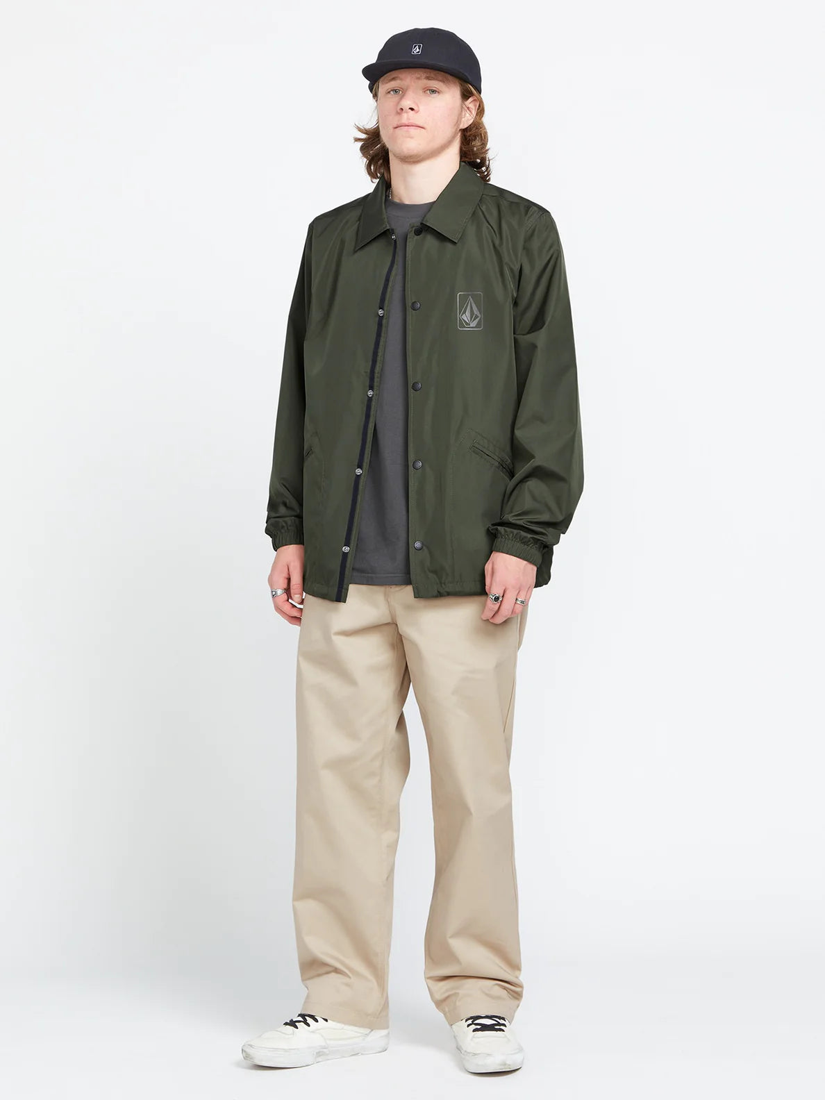 Volcom Skate Vitals Coaches Jacket - Squadron Green