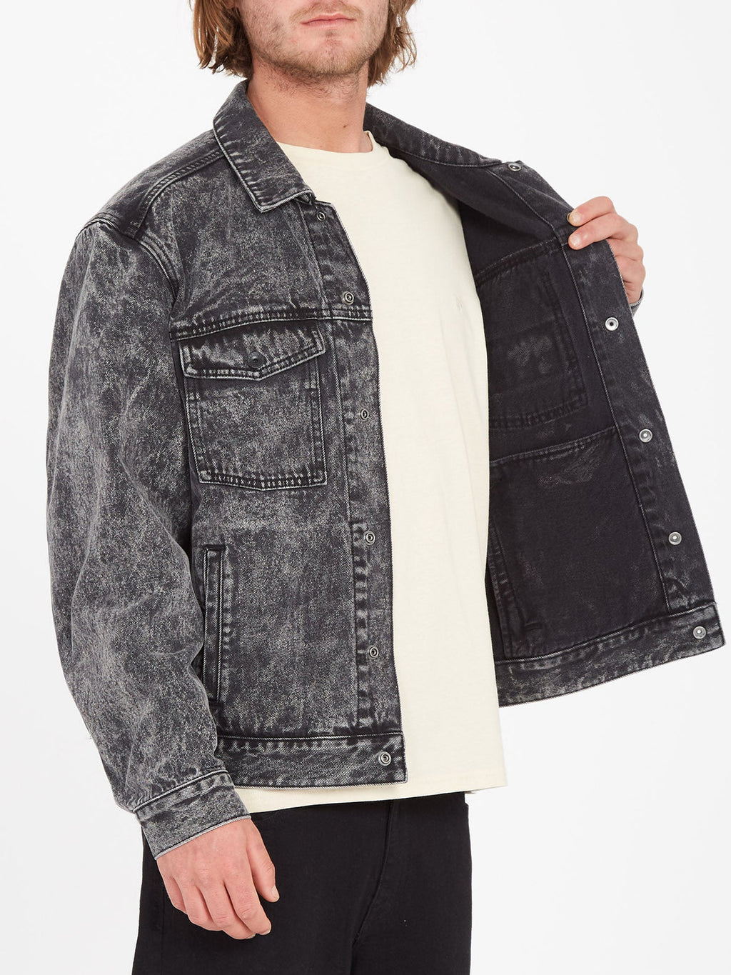 Volcom Mind Invasion Denim Jacket - Black