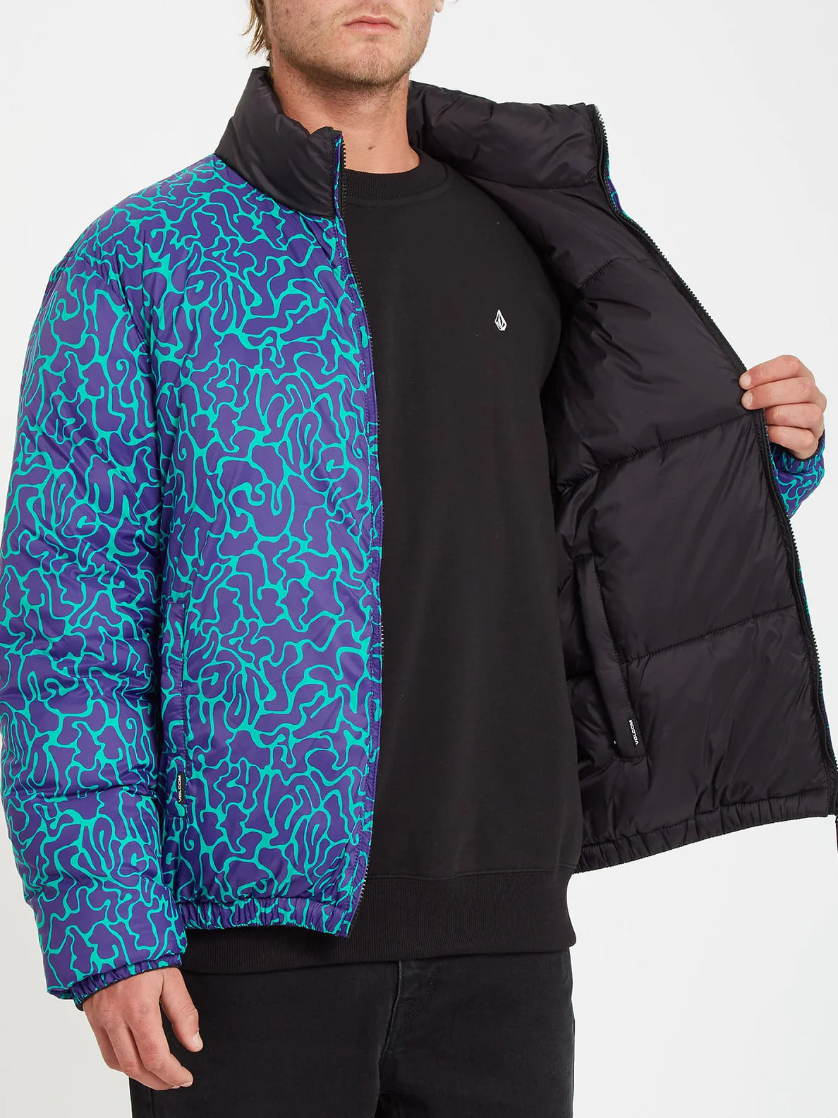 Volcom Walltz Jacket (Reversible) - Black