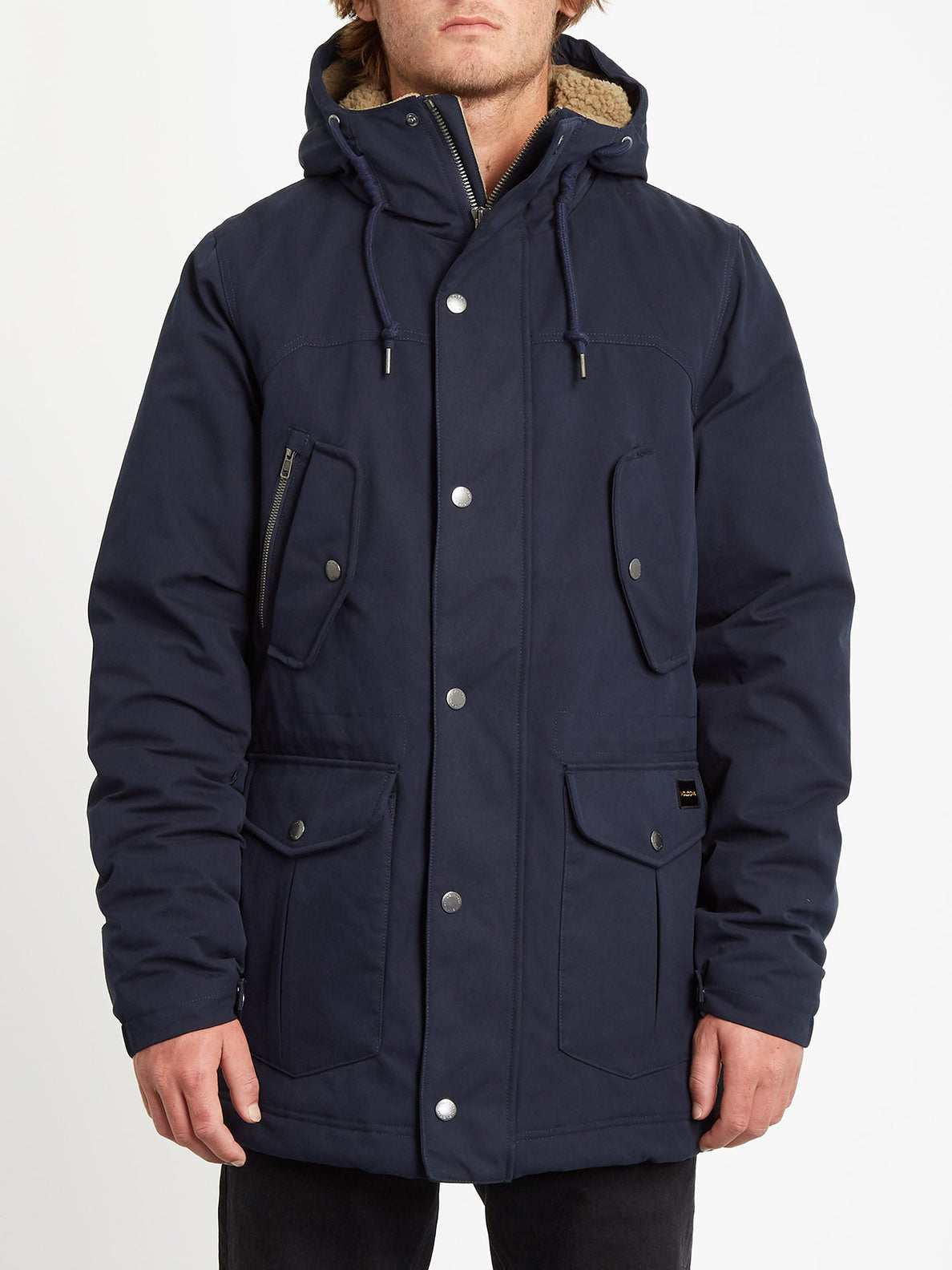 Volcom Starget 5K Parka Jacket - Navy | surfdevils.com