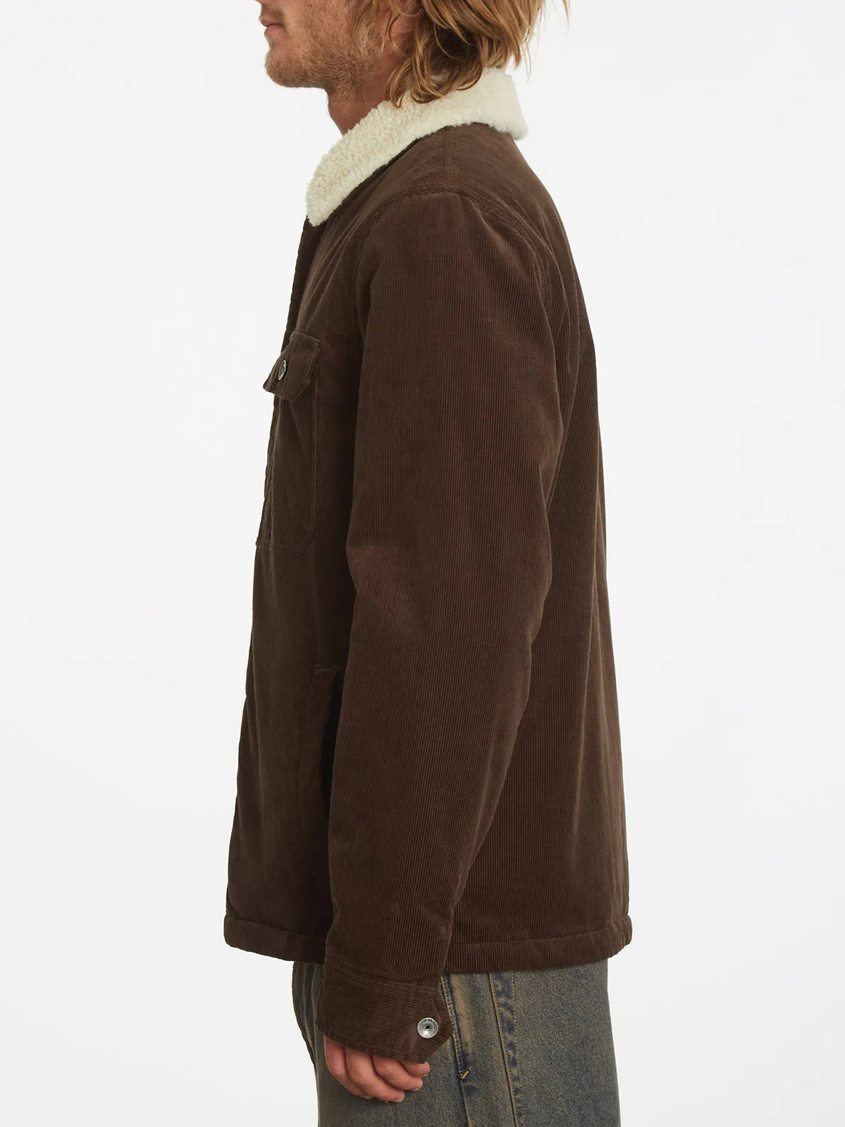 Volcom Keaton Corduroy Jacket - Dark Brown | surfdevils.com