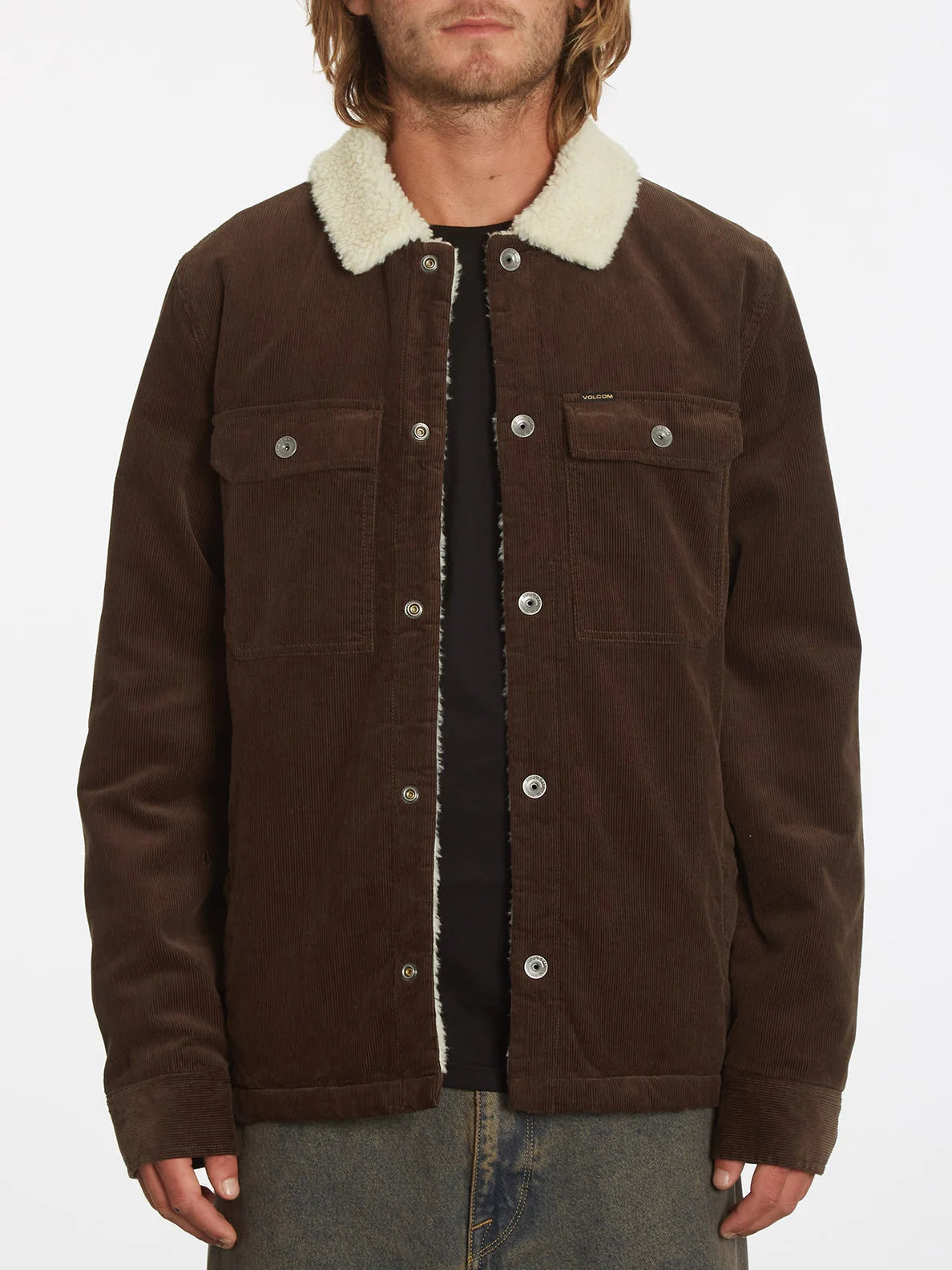 Volcom Keaton Corduroy Jacket - Dark Brown