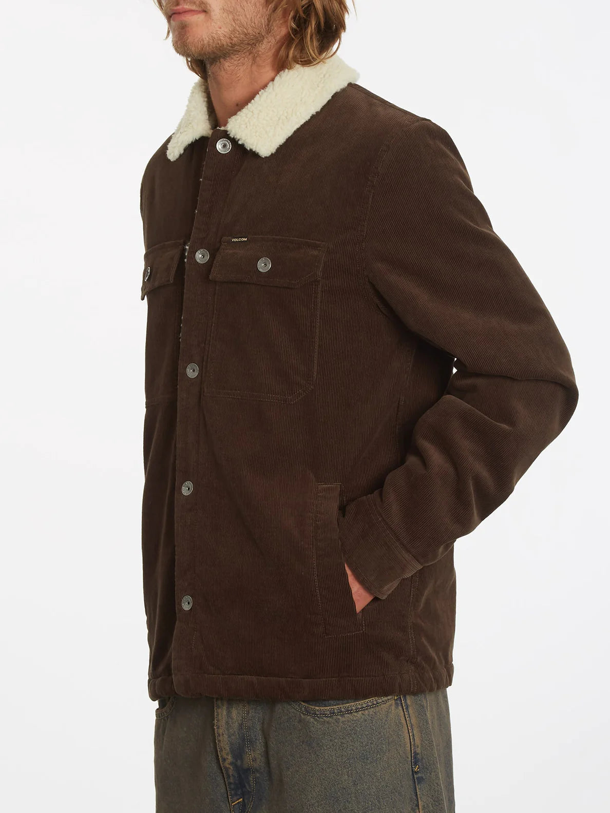 Volcom Keaton Cordjacke – Dunkelbraun | Meistverkaufte Produkte | Neue Produkte | Neueste Produkte | surfdevils.com