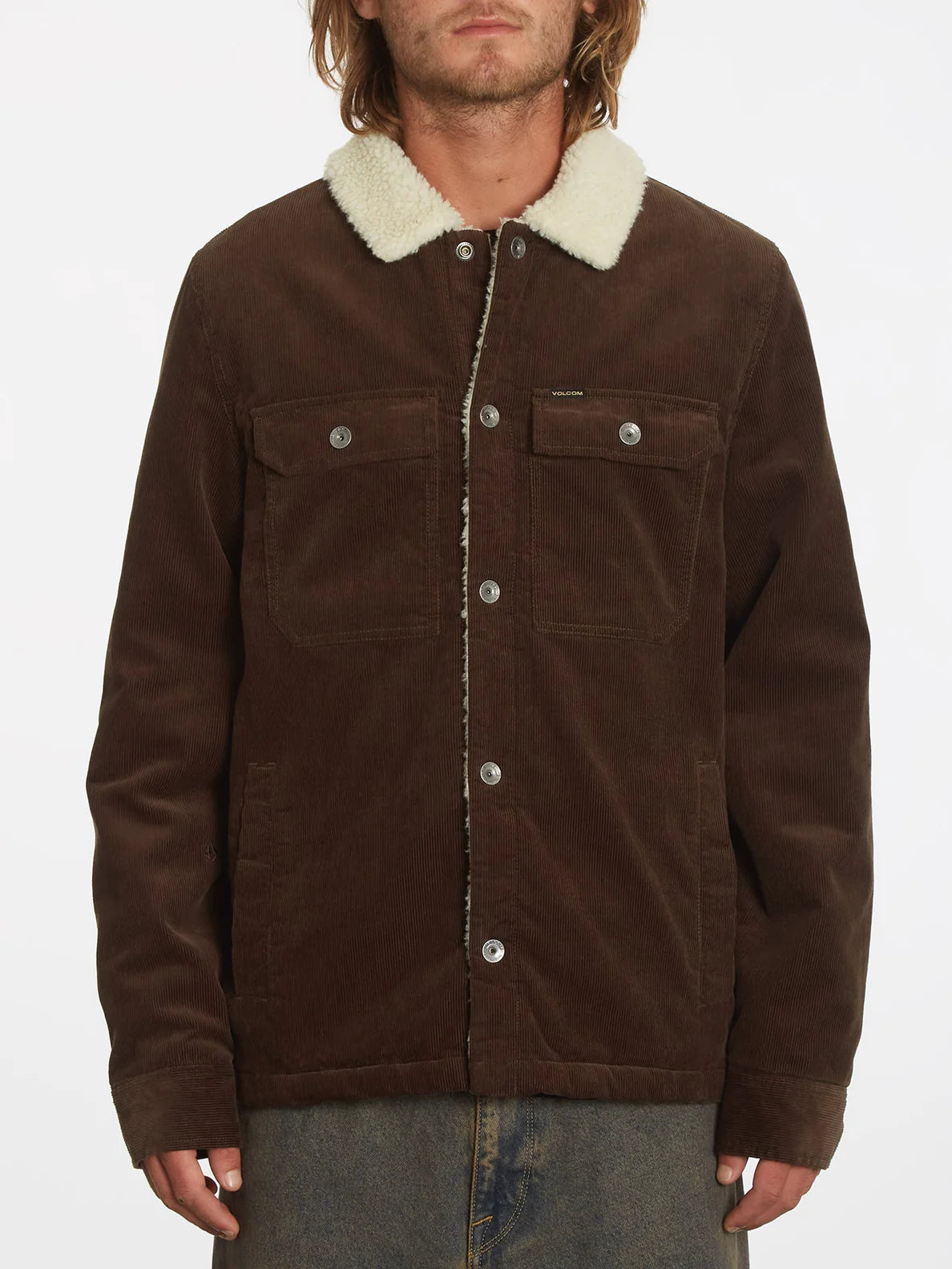 Volcom Keaton Corduroy Jacket - Dark Brown