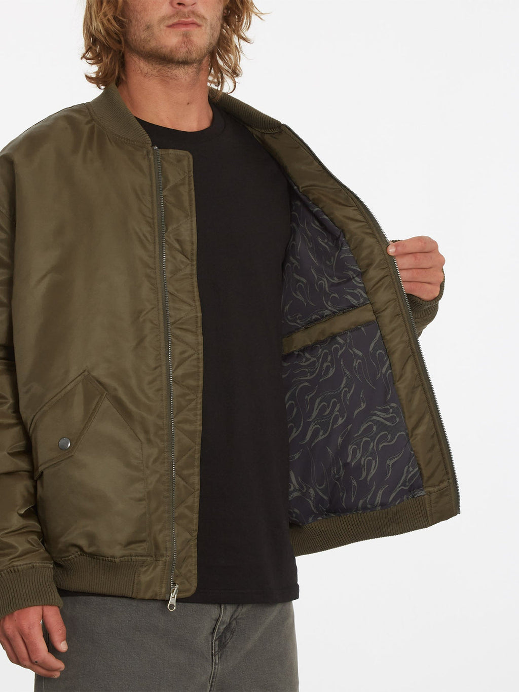 Volcom Space Child Jacket Service Green