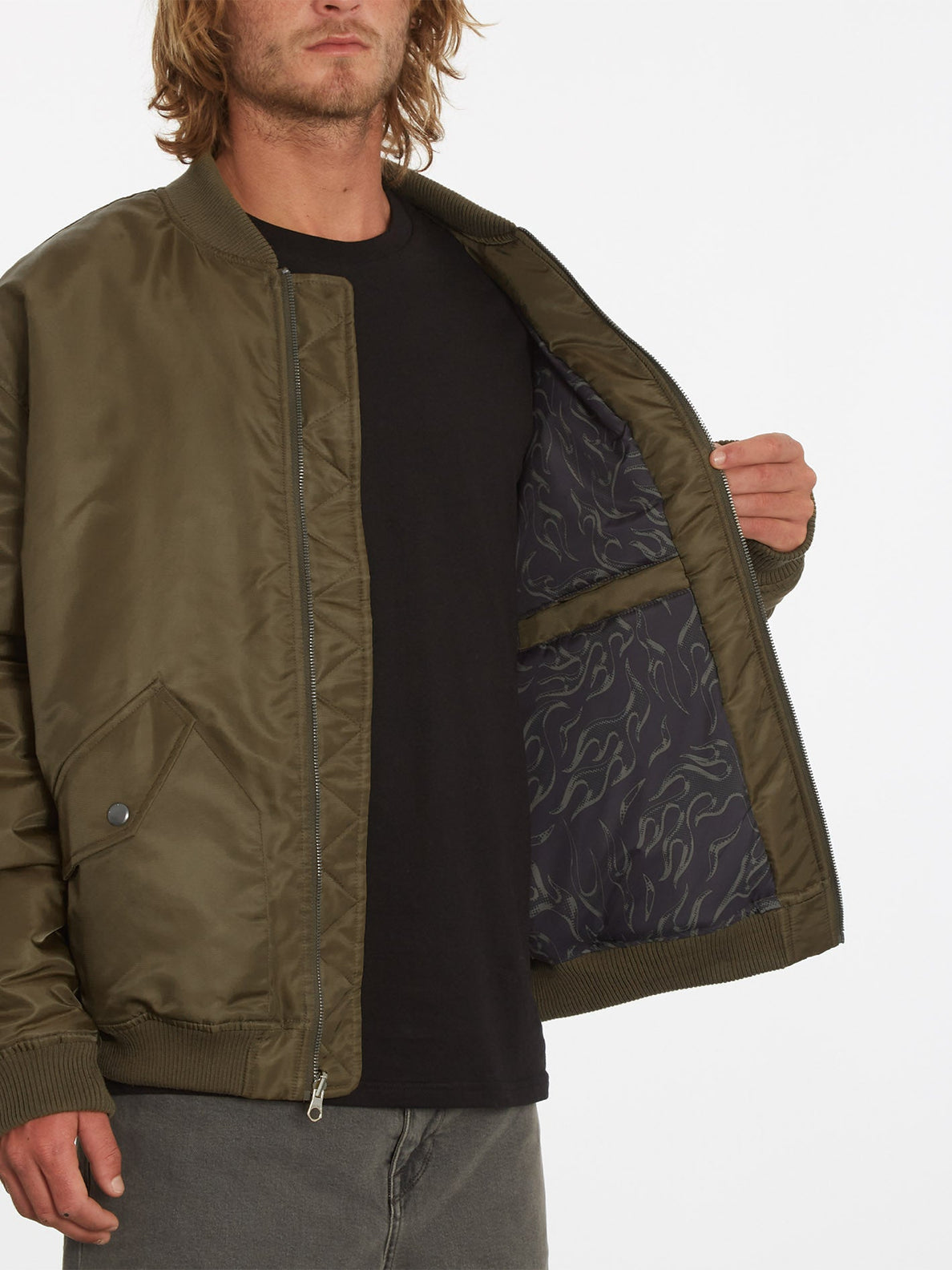 Volcom Space Child Jacket Service Green