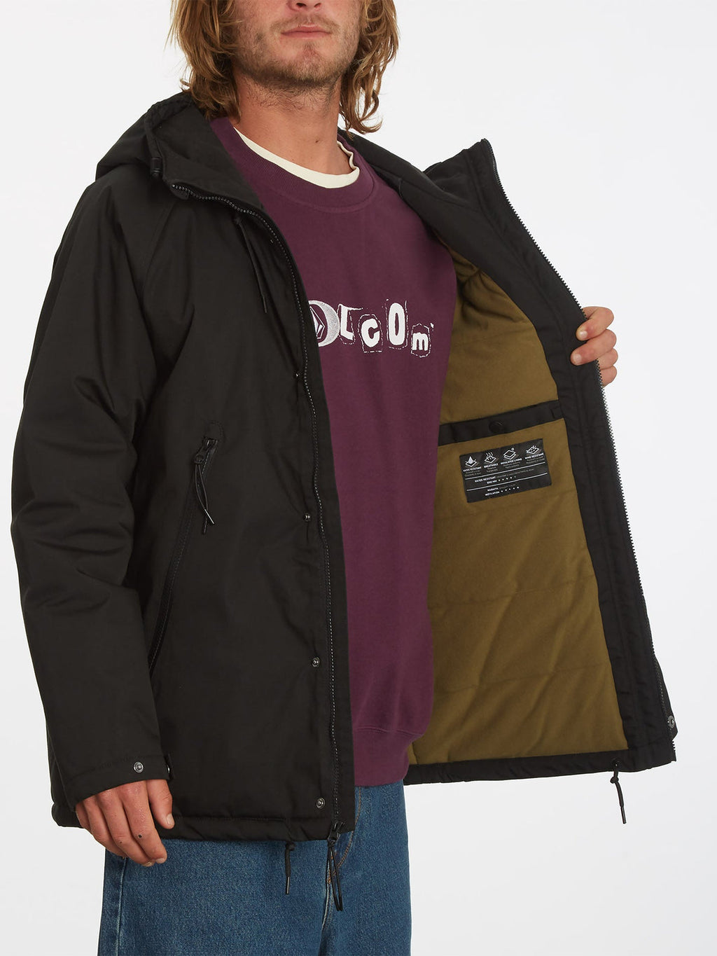 Chaqueta Volcom Stoke Stone Black