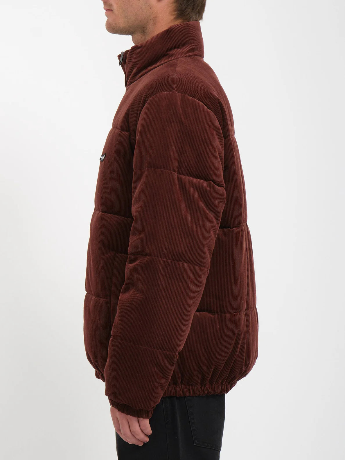 Volcom Walltz Corduroy Reversible Padded Jacket - Bitter Chocolate | surfdevils.com