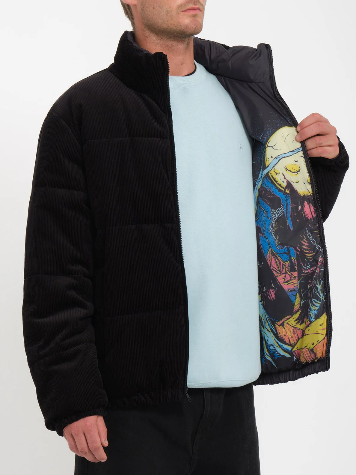 Volcom Max Sherman Reversible Jacket - Black