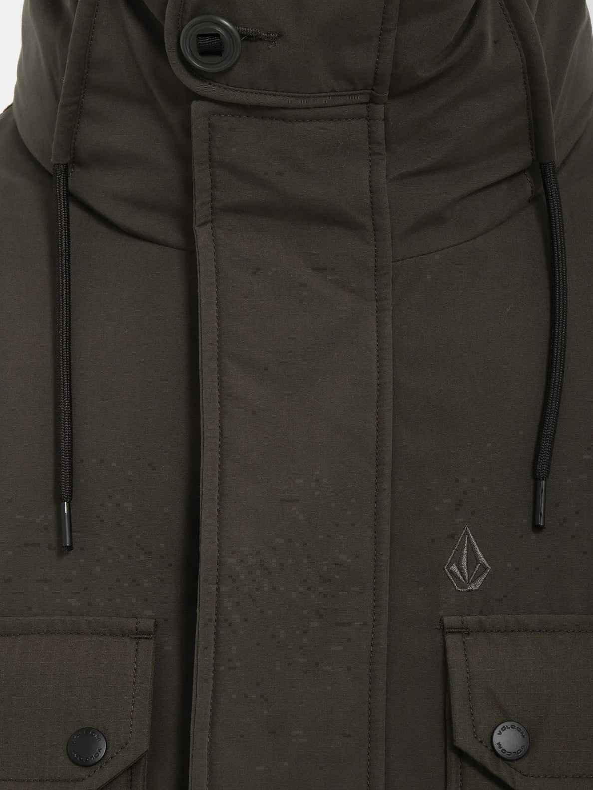 Volcom Dodstone 5K Parka - Rinsed Black