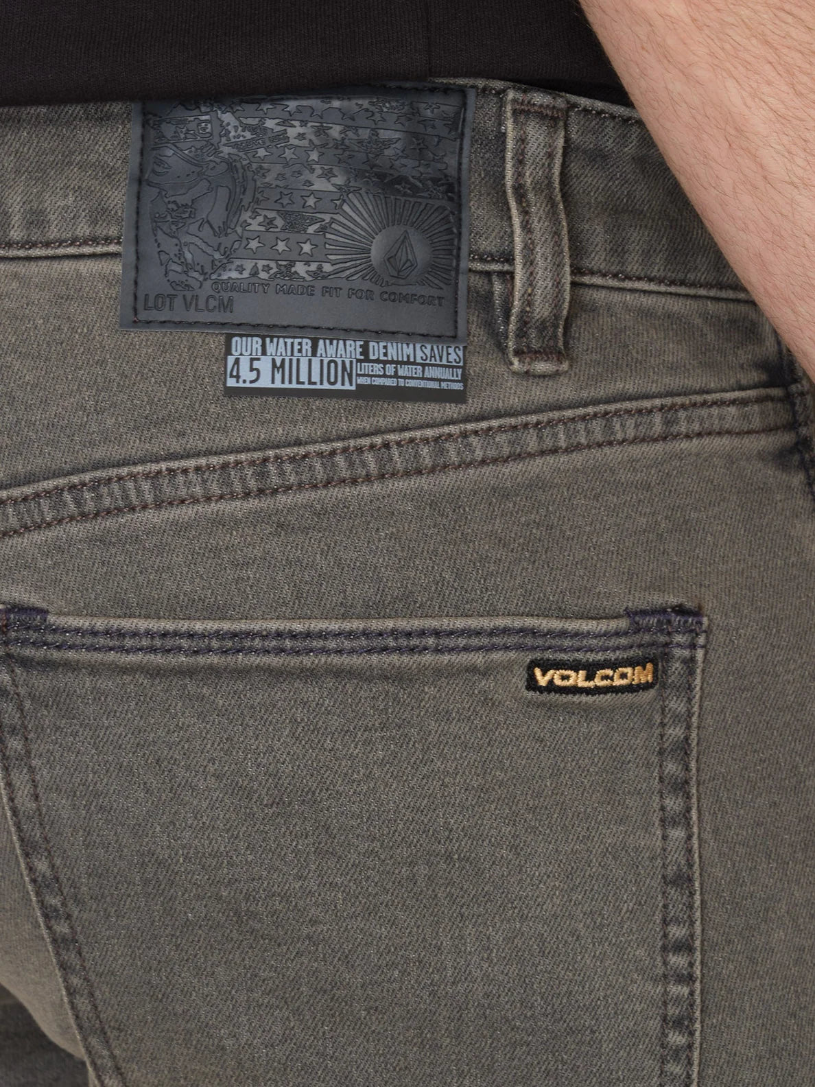 Vaqueros Volcom Vorta - Black  Ozone