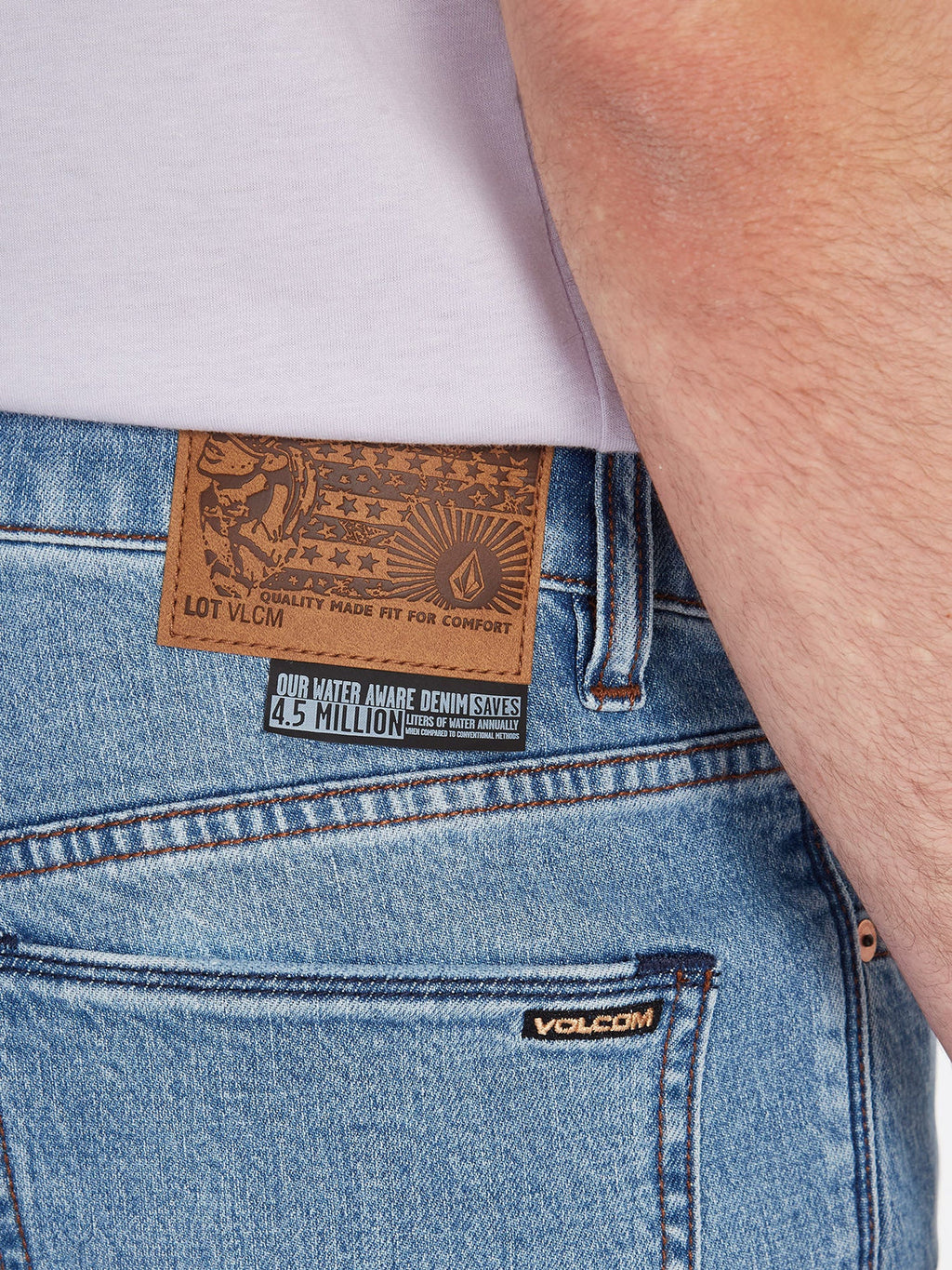 Jean Volcom Vorta Denim - Wrecked Indigo