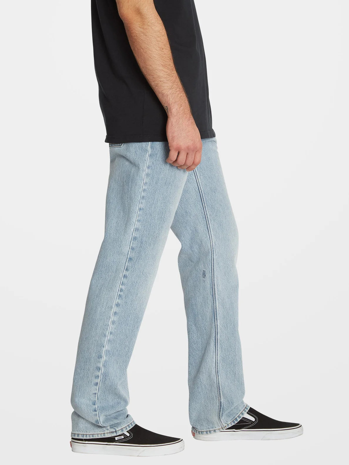 Volcom Solver Denim Jeans – stark abgenutzt, verblasst