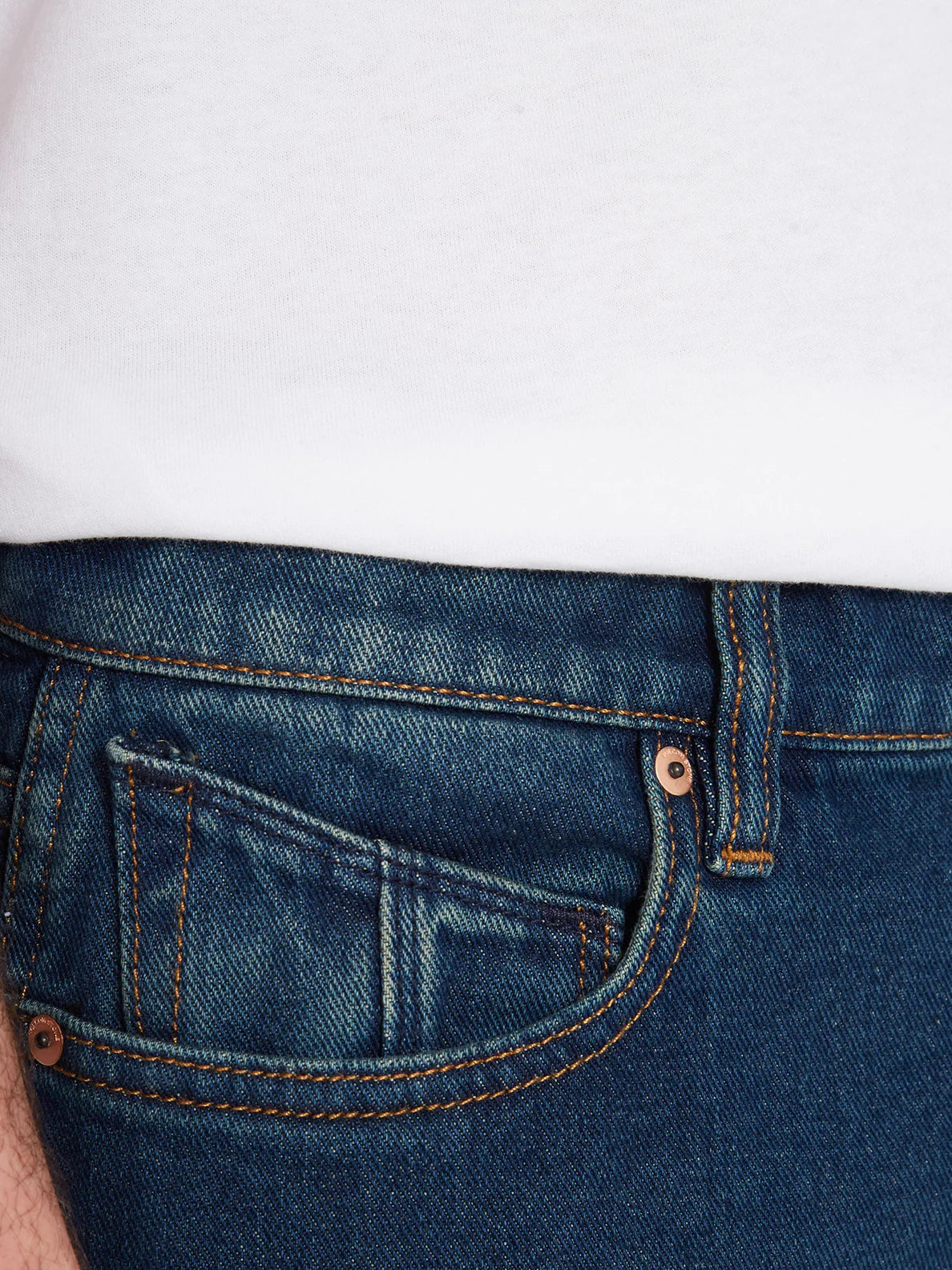 Volcom Nailer Denim Jeans – Reifes Blau