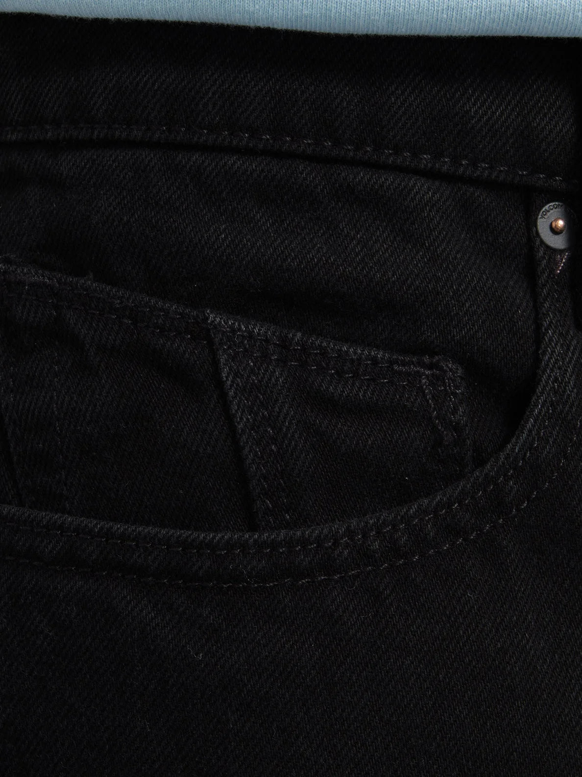 Volcom Modown Tapered Denim Jeans – True Vintage Black 