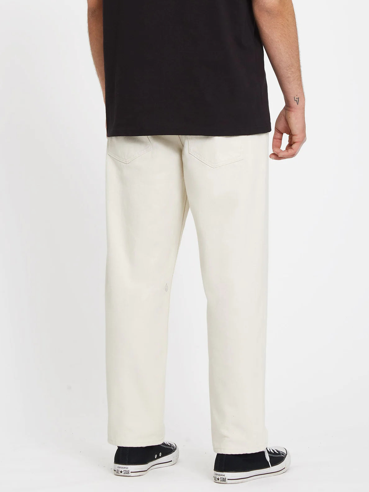 Volcom Modown Tapered Denim Jeans - Whitecap Gris