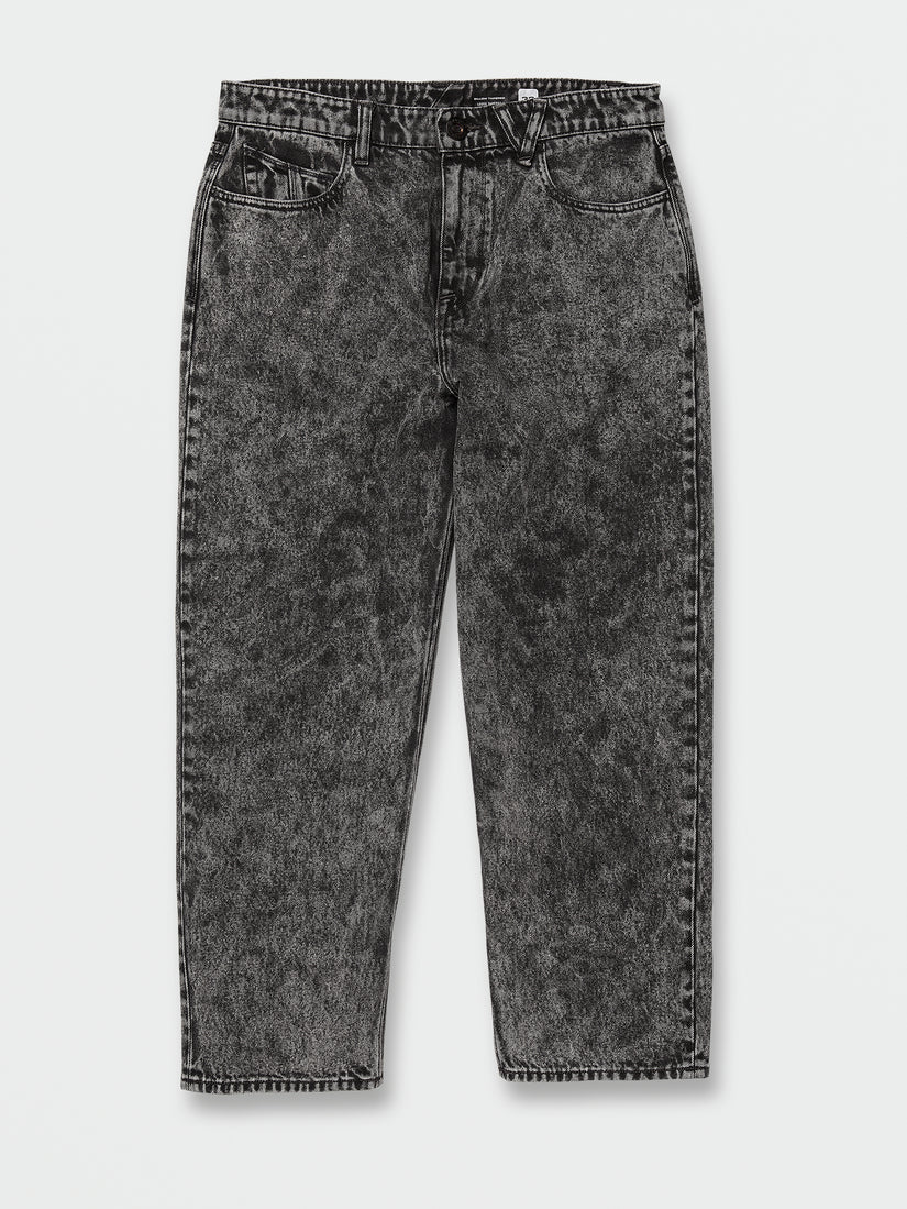 Vaqueros Volcom Billow Tapered Denim - Light Acid Black | Novos Produtos | Produtos mais recentes | Produtos mais vendidos | surfdevils.com