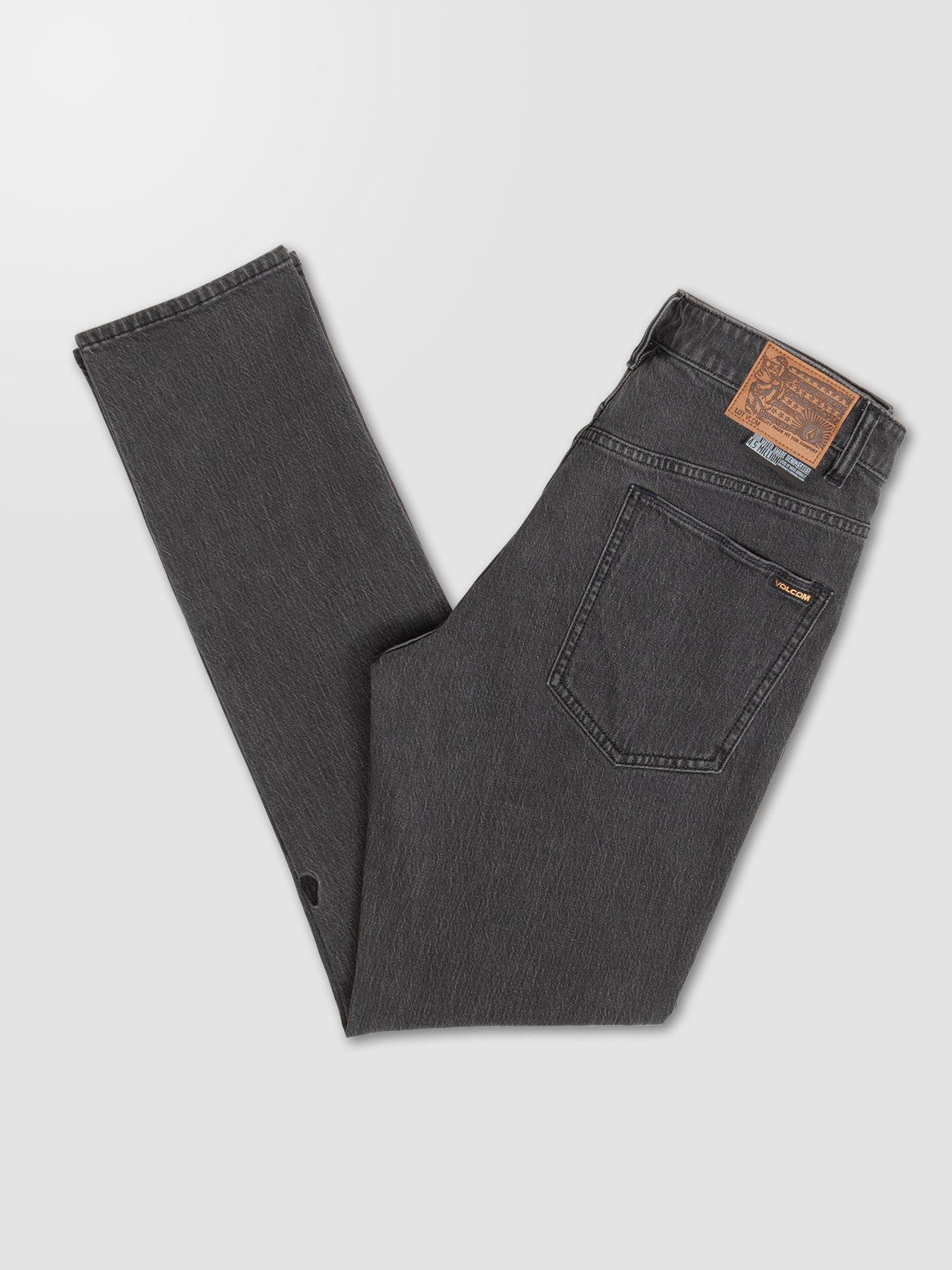 Volcom Solver Tapered Denim Jeans - Stoney Black