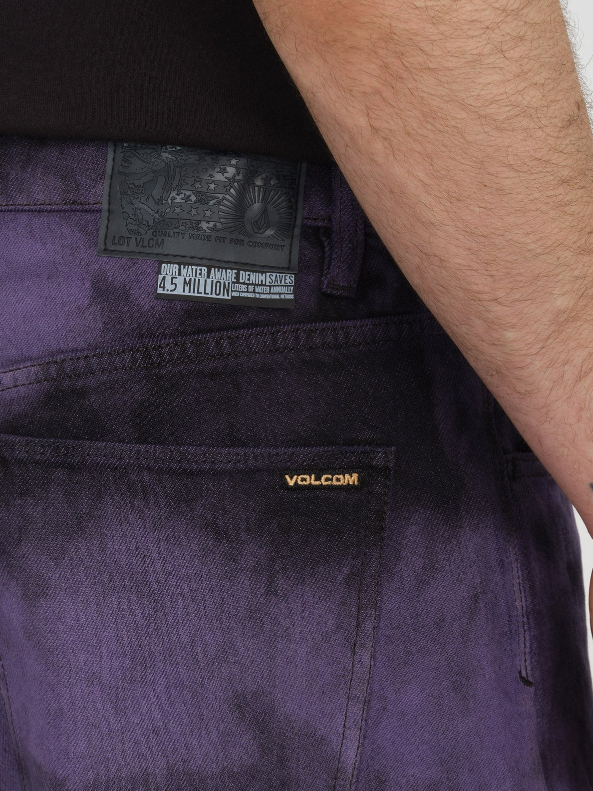 Volcom Calça Jeans Billow - Roxo Profundo 