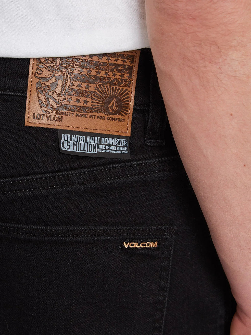 Pantalón Corto Volcom  Solver Denim - Black Out