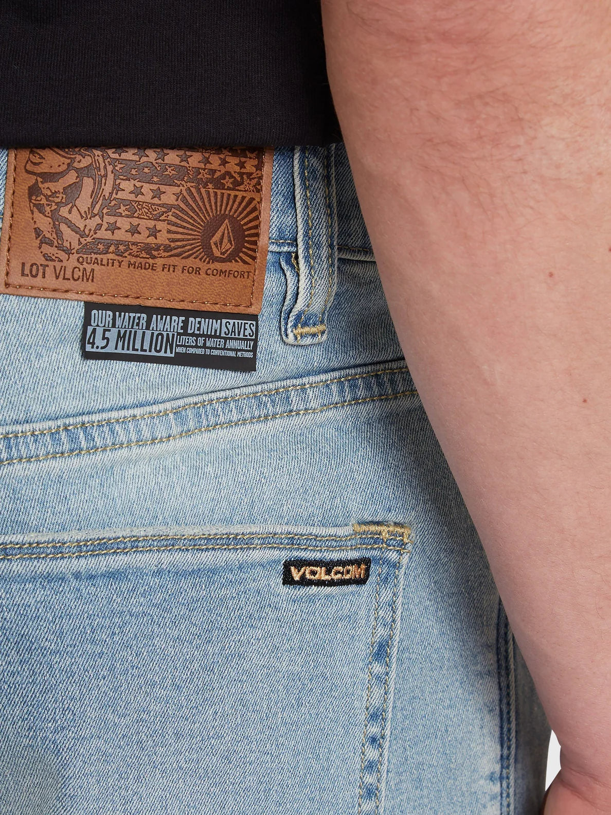 Volcom Solver Denim Shorts – Worker Indigo Vintage